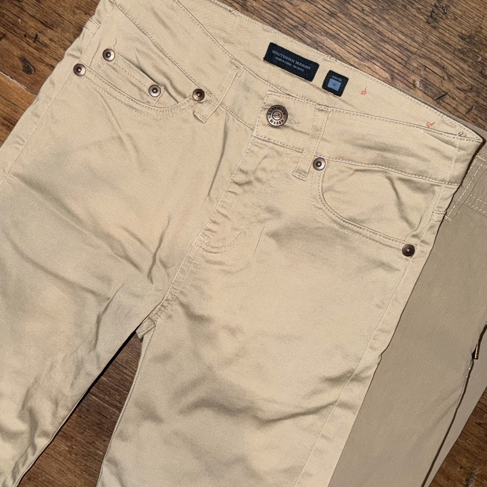 Southern Marsh Khaki Pants stretchy slim